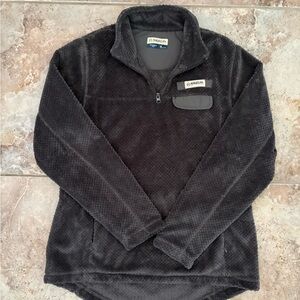 Magellan Outdoors Women’s Medium Fuzzy Quarter Zip Fleece Pullover Gray Warm